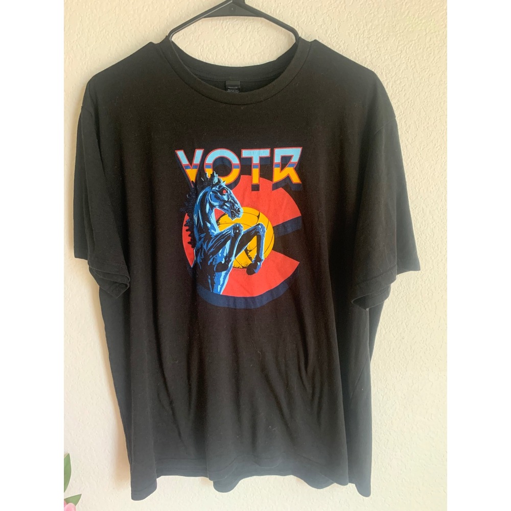 Volleyball of the Rockies 2023 Tour Shirt Mens Black Colorado VOTR Graphic Tee